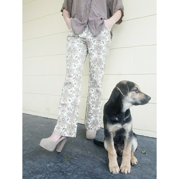 Nicole by Nicole Miller 8 Pants Pastel Paisley - Picture 4 of 8
